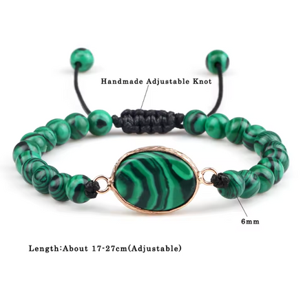 Natural Malachite Stone Set