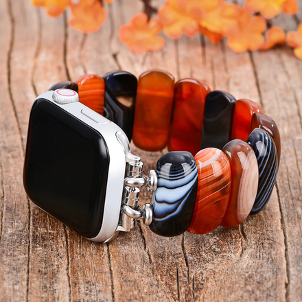 Natural Onyx Stretch Apple Watch Strap