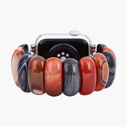 Natural Onyx Stretch Apple Watch Strap