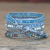 Image of Tranquil Blue Chalcedony Wrap Bracelet