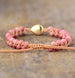 Image of Bracelet Natural Stone Pink Opal Bracelet bead amethyst Third Eye Transcend amazonite mala meditation stone crysal reiki crystal healing bracelet necklace yoga bracelet yoga beads
