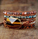Image of Bracelet Natural Tiger Eye Wrap Bracelet bead amethyst Third Eye Transcend amazonite mala meditation stone crysal reiki crystal healing bracelet necklace yoga bracelet yoga beads