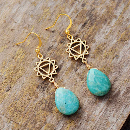 Jewelry Amazonite Chakra Earrings bead amethyst Third Eye Transcend amazonite mala meditation stone crysal reiki crystal healing bracelet necklace yoga bracelet yoga beads
