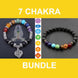 Image of Mala 7 Chakra Align Bundle bead amethyst Third Eye Transcend amazonite mala meditation stone crysal reiki crystal healing bracelet necklace yoga bracelet yoga beads